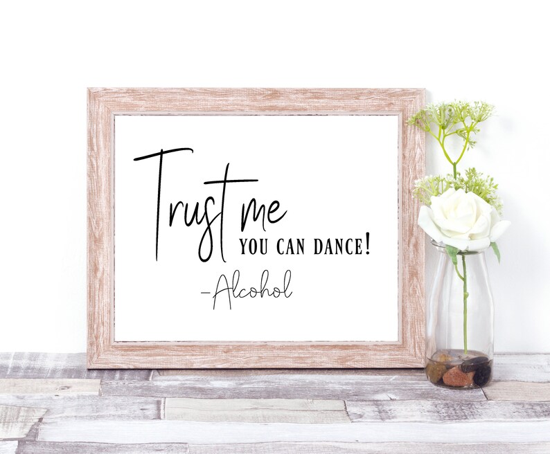 Printable Alcohol Drinks and Bar Decor with a Simple Black Theme for Receptions and Partys 5x7 and 8x10 Shower and Wedding Table Signs