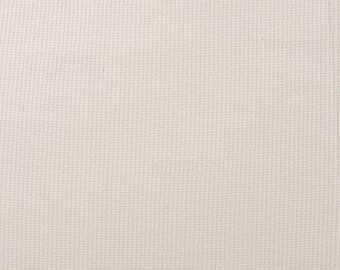 Plain waffle knit, natural white, elastic cotton