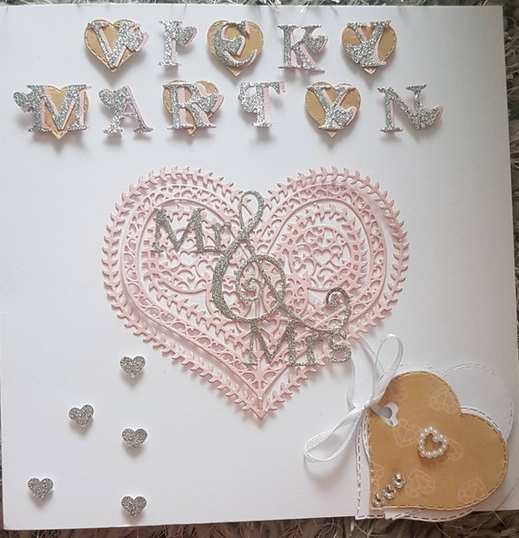 Luxurious Wedding Card Drop Me A Message To Personalise With Etsy