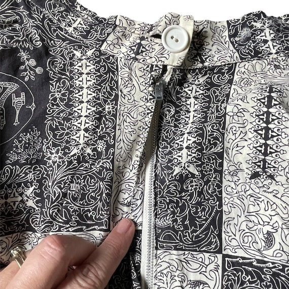 True Vintage 1950’s Novelty Print Skirt - image 8