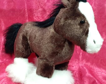 budweiser clydesdale stuffed animal