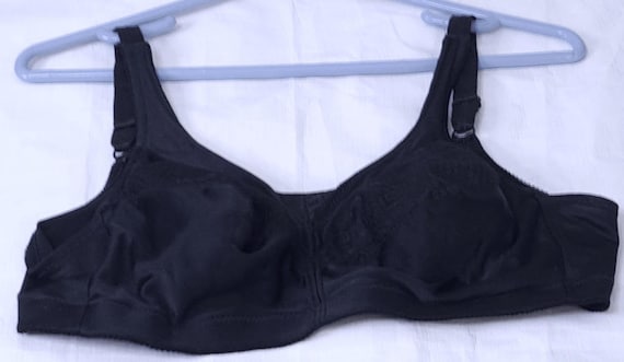 Vintage Exquisite Form Bra 40B 40 B  Black Ful-ly… - image 1