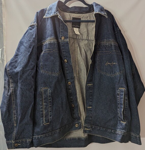 Vintage Sean John Jean Jacket Jacket Mens XL Butto