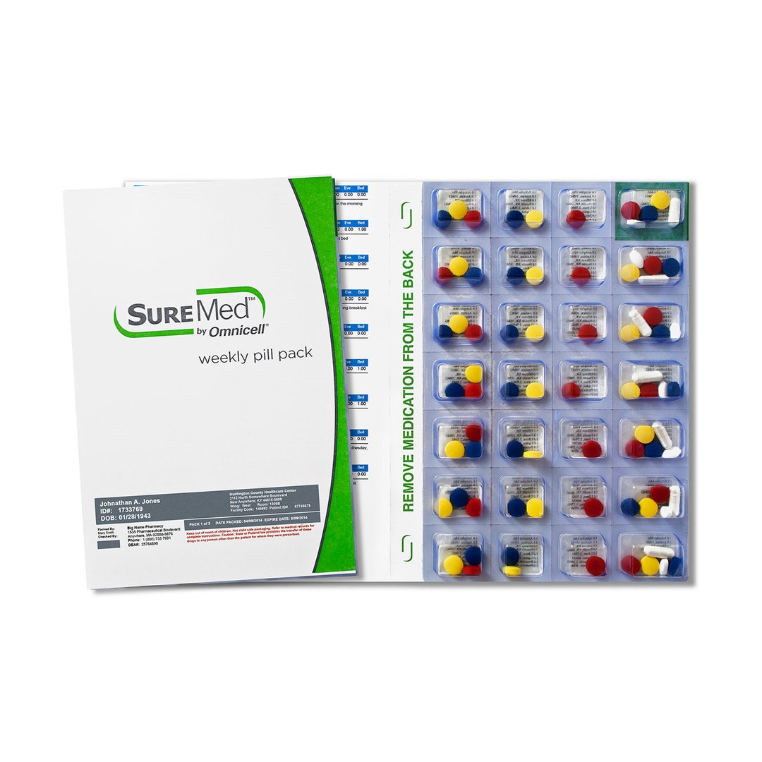 Suremed Tri fold Multi med Blister Packaging Omnicell 1 Pc. Etsy