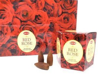 Hem BACKFLOW Cones- RED ROSE  - (20 cones each pack)