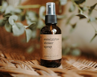 Eucalyptus Shower Spray, Aromatherapy Spray, Stress Relief, Steam Shower Spray, Essential Oil Spray, Self Care Gift