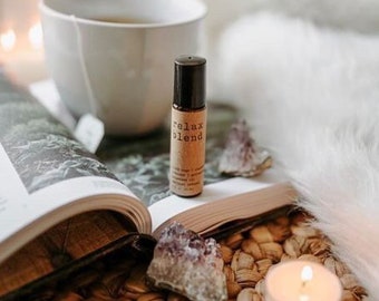 Amethyst Infused Relax Roller | Stocking Stuffer, Christmas Gift For Her, Mom, Sister, Friend Coworker, Girlfriend, Boss, White Elephant