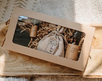 Mother’s Day Gift Set - Relaxation Spa Box w/ Pillow Mist, Bath Soaks & Headache Relief - Gift for Her, Mom, Friend, Coworker. Ready to ship