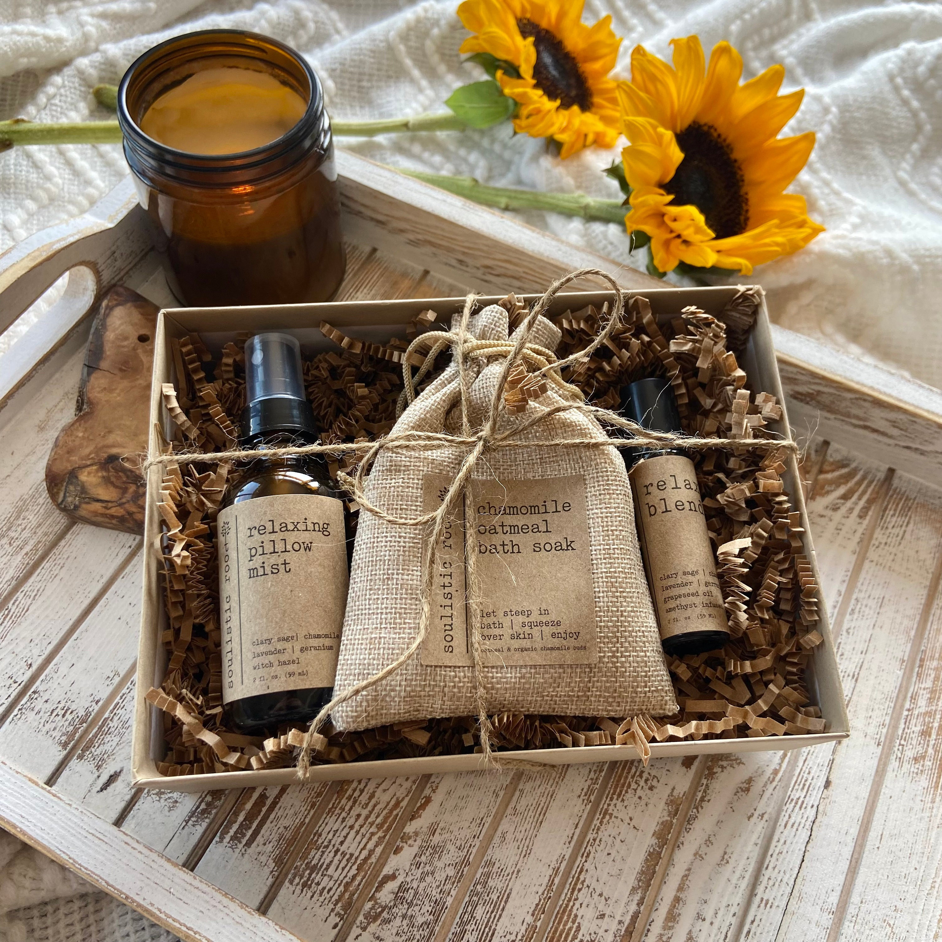 Relaxing Gift Set For Her, Spa Set, Birthday Self Care Anniversary Wellness Gift, For Friend