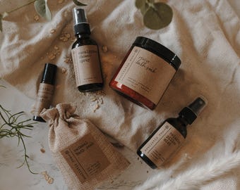 Mother’s Day Spa Gift Set - Eucalyptus Shower Spray, Bath Soaks, Pillow Mist & Headache Roller - Self Care Gift Box for Mom, Her, Women