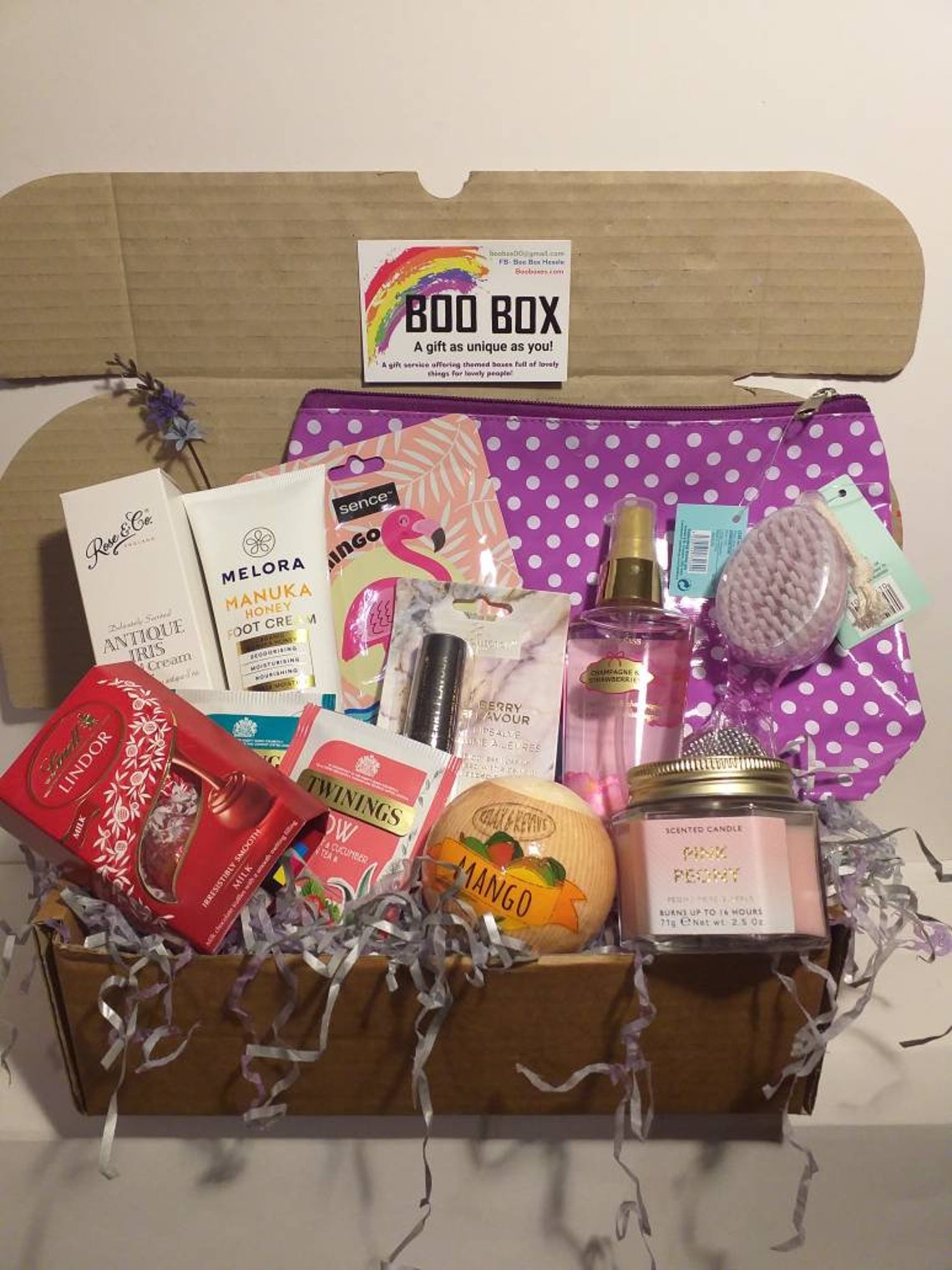 Pamper Box Pamper Hamper Home Pamper Box Happy Birthday Etsy