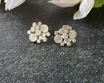 Stud earrings dots 925 silver