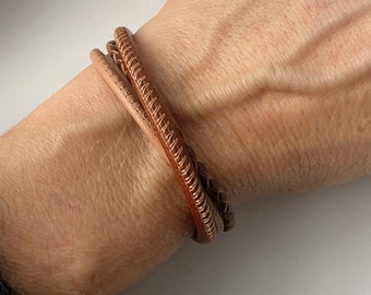 Brown nappa leather bracelet