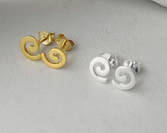 Ohrstecker Spirale 925er Silber