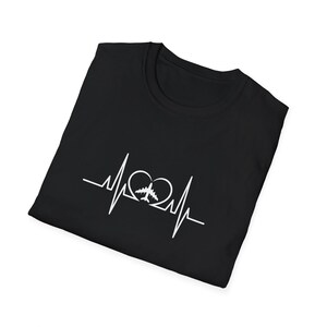 Heartbeat Love Unisex Softstyle T-Shirt, Perfect Gift for Nurses, Doctors, Medical Professionals, Healthcare Workers, Ideal for Valentine&#39;s