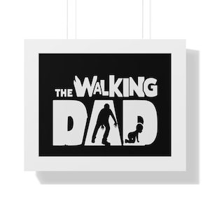 Funny Dad Themed Framed Poster, Perfect Gift for Father&#39;s Day, New Dad, Home Decor, Geeky Art, Unique Wall Decoration