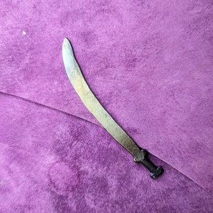 Miniature Sword - personalized Hand forged sword replica scarf pin cocktail stick one of a kind gift image 7