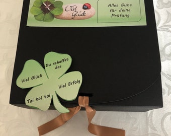 Prüfungsstressbox, Motivationsbox für alle die vor großen Prüfungen stehen - reichlich und fertig befüllt