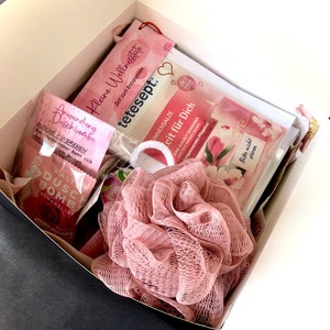 Entspannungsbox, Wellness zum Verschenken, Geschenke für Sie, farbig abgestimmt, ROSA Wellnesspaket fertig zusammengestellt Bild 10