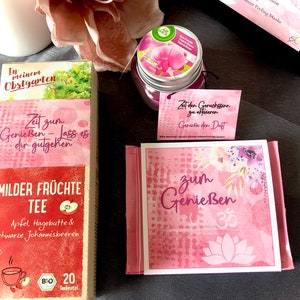 Entspannungsbox, Wellness zum Verschenken, Geschenke für Sie, farbig abgestimmt, ROSA Wellnesspaket fertig zusammengestellt Bild 7