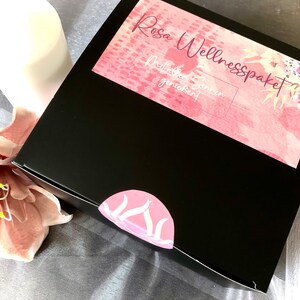 Entspannungsbox, Wellness zum Verschenken, Geschenke für Sie, farbig abgestimmt, ROSA Wellnesspaket fertig zusammengestellt Bild 2