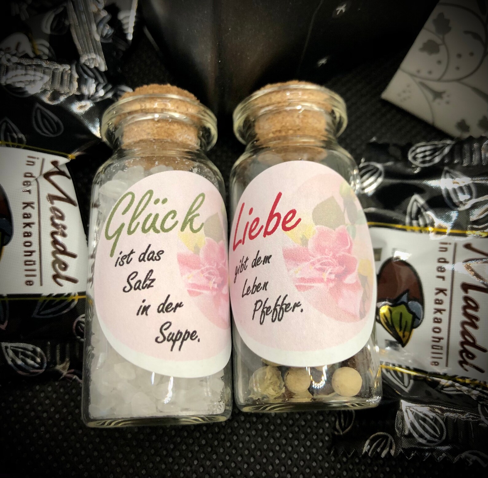 Gefüllte Gastgeschenke Hochzeit 2 Gläschen mit Spruch und Etsy