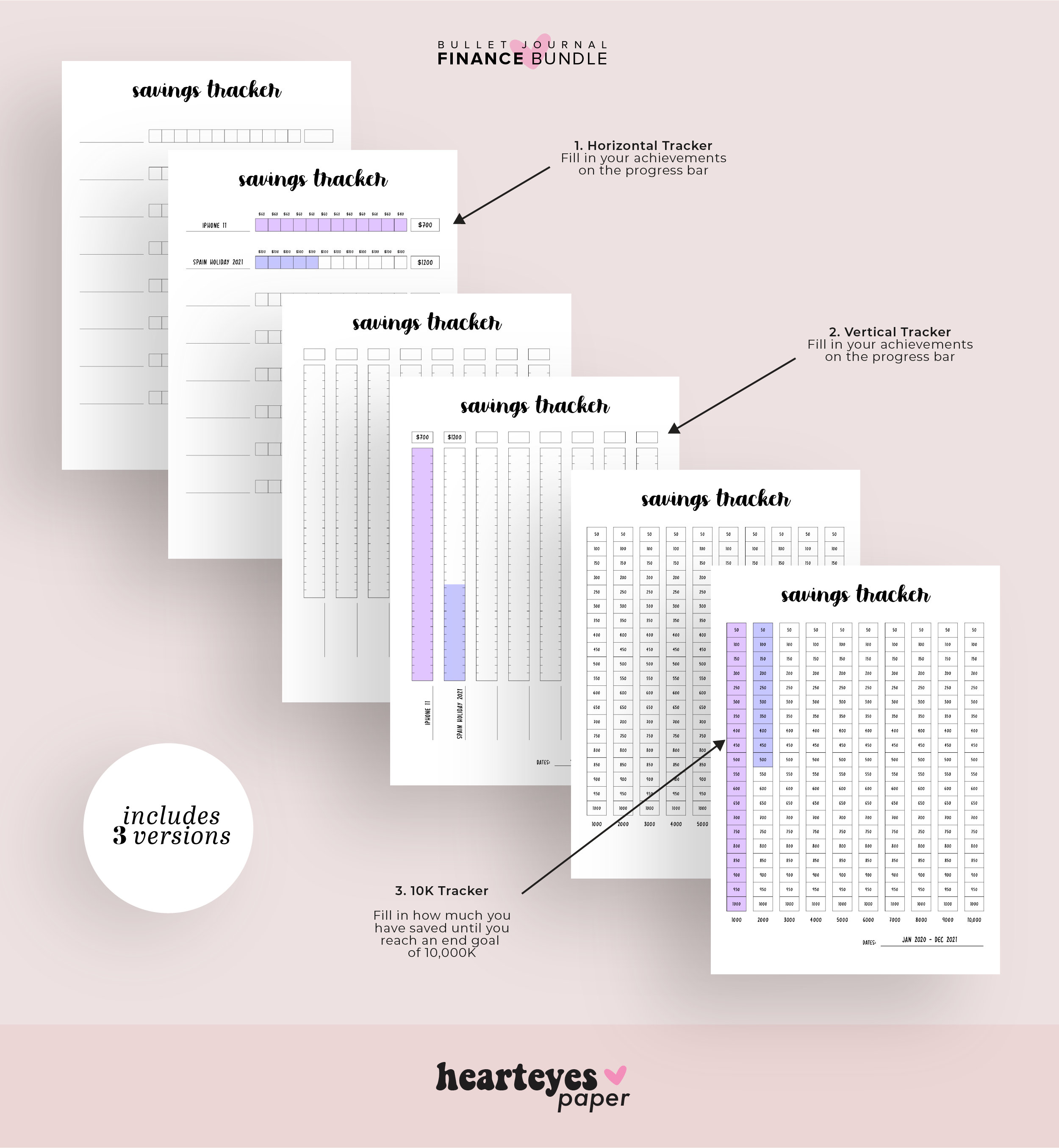 Finance Planner Pack Printable Bullet Journal Printable | Etsy Canada