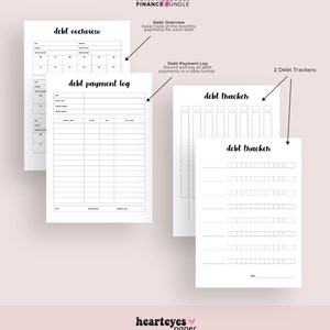 Finance Planner Pack Printable, Bullet Planner Printable, Money Planner ...