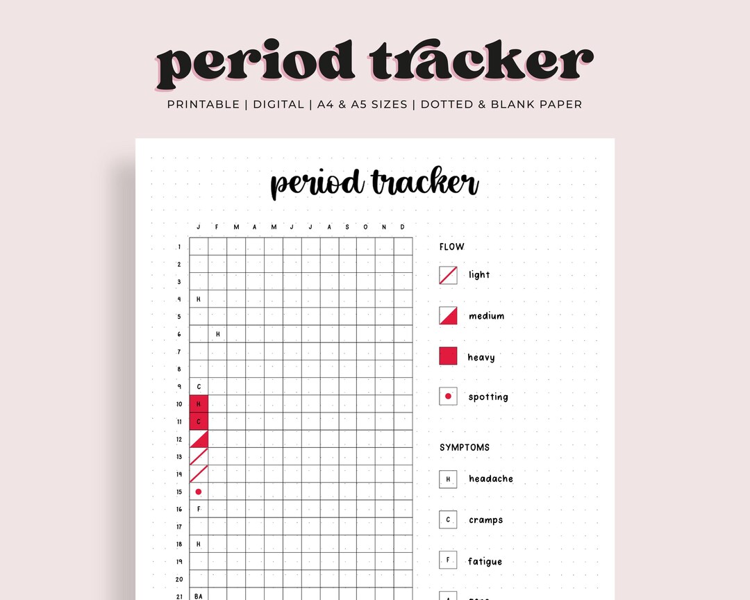 Period Tracker Journal | Menstrual cycle tracker for young