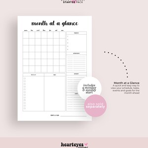 Bullet Planner Starter Pack Printable, Journal Pages Printable, Daily ...