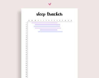 Sleep Tracker Printable, Sleep Log, Sleep Journal, Bullet Planner Printable, Mood Tracker, Journal Pages, Journal Insert, Printable Tracker