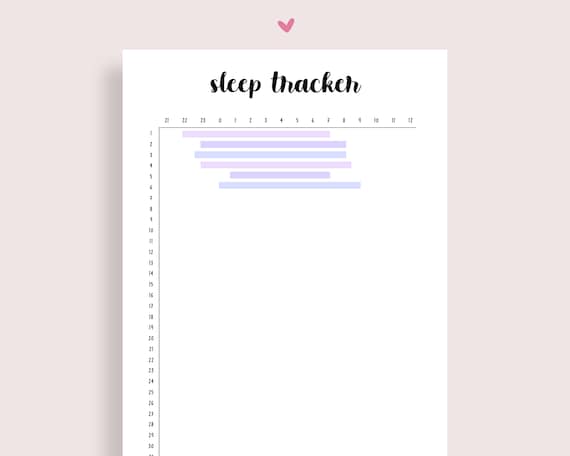 Sleep Tracker Printable, Sleep Log, Sleep Journal, Bullet Planner Printable, Mood Tracker, Journal Pages, Journal Insert, Printable Tracker
