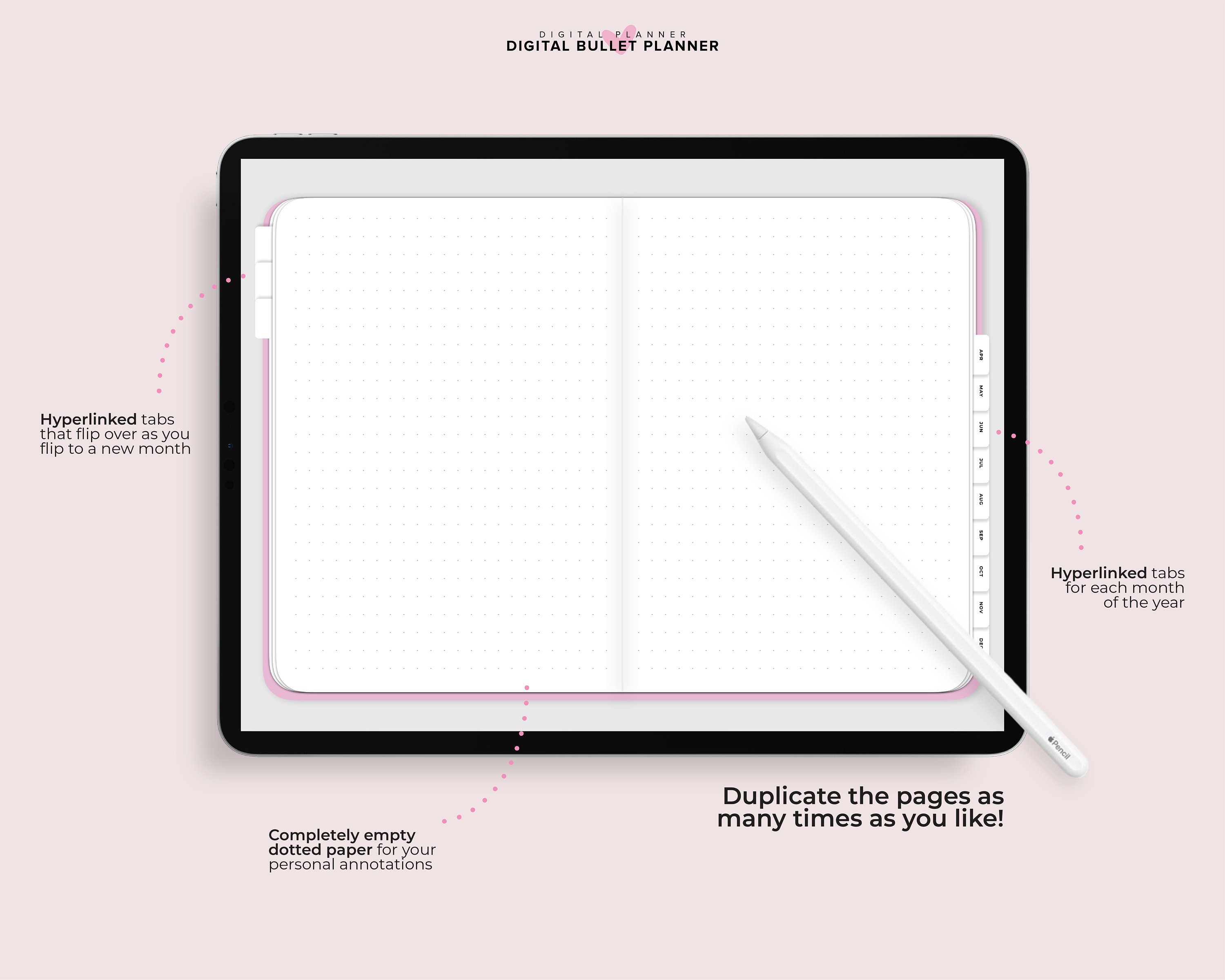 DIGITAL Bullet Planner Dotted Journal Empty Journal Ipad Etsy