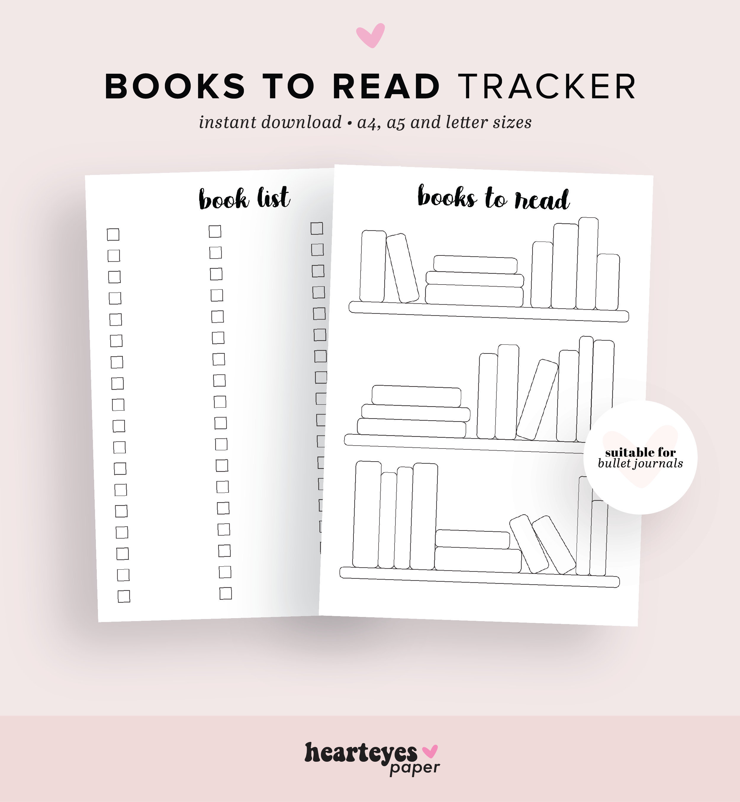 Free Printable Bullet Journal Books To Read Template Free Printable Bullet Journal Books To Read Template