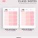 Class Notes Printable Note Pages Lined Paper Graph Paper - Etsy UK