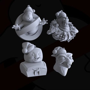 Ghost Bustin&#39; Ornaments Stl files