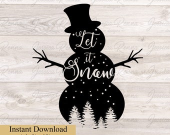 Download Snowmen Svg Etsy