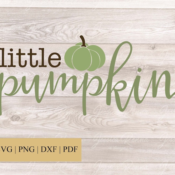 Little Pumpkin SVG, Pumpkin SVG, Fall Pumpkin SVG, Silhouette Cut Files, Cricut Cut Files