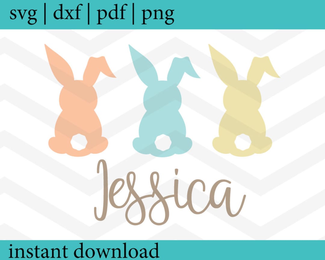 Easter SVG, Three Bunnies SVG, SVG File, Silhouette Cut Files, Cricut ...