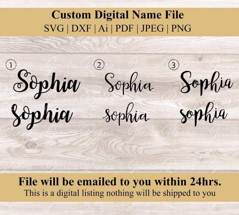 Custom Name Image Example Custom Name Svg, Custom Name Cut File, Custom Name Calligraphy, Custom ...