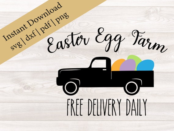 Easter Truck Svg Easter Svg Farmhouse Easter Svg File Etsy