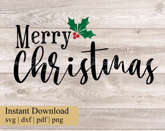 Merry Christmas SVG, Merry Christmas Cut File, Christmas Cut File, Christmas SVG, Holiday Cut File, Cricut Design