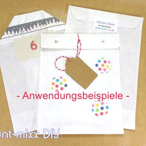 100 Papiertüten weiß leicht transparent Tüten flach Karte A6 Scrapbooking candy bag Verpackung Geschenk DIY Material BuntMixxDIY