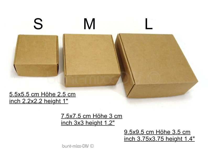 Faltschachtel aus Kraftkarton natur-beige-braun. Die Schachtel Größe M, hat einen Deckel. Wird flach geliefert, einfacher Aufbau durch Falzung. Als Geschenkbox, Gastgeschenk, Adventskalender Schachtel. DIY Material BuntMixxDIY