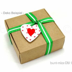 10 Schachteln Geschenkbox, für Gastgeschenk Geschenke verpacken, 7x7x3 cm Faltschachteln Kraftpapier Karton, Adventskalender DIY Gr.M