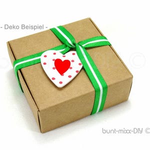 1 doos geschenkdozen, voor cadeauverpakking, vouwdozen van 7x7x3 cm, kraftpapier, karton, adventskalender DIY maat M