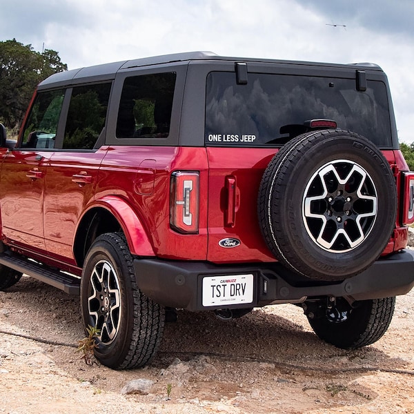 One Less Jeep Decal for the New Ford Bronco - Unleash Your Adventurous Spirit