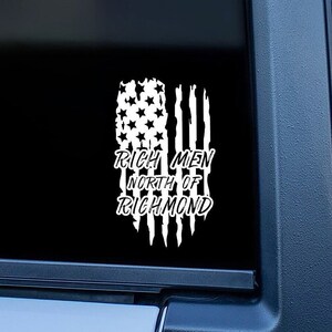 Rich Men North of Richmond Flag Decal - Oliver Anthony - Viral Song-Inspired Vinyl Sticker