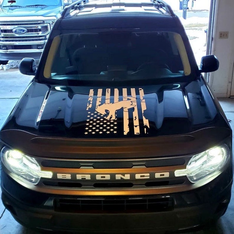 Bronco/bronco Sport Flag Hood Decal Show Your Offroad Etsy