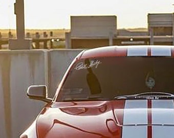 Carroll Shelby Autograph Decal – Premium All-Weather Vinyl Sticker